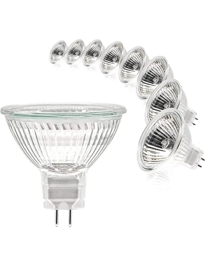 Jaenmsa MR16 Halogen Leuchtmittel, Halogen 12V 20W, GU5.3 Halogenstrahler 2700K Warmweiß, MR16 Halogenlampen Dimmbar, Halogen Reflektor Glühbirne Glühlampen Bi-Pin, Deckenglühbirnen 280LM 8er Pack von Jaenmsa