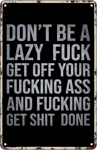 Don'T Be Lazy Gym Motivation Vintage Metall Aluminium Blechschild Türschilder Außen Vintage Schilder Retro Aluminium-Blechschild für Küche, Büro, Zuhause, Bar, Café, Dekoration, 20,3 x 30,5 cm Don'T Be Lazy Gym Motivation Vintage Metall Aluminium Blechschild Türschilder Außen Vintage Schilder Retro Aluminium-Blechschild für Küche, Büro, Zuhause, Bar, Café, Dekoration, 20,3 x 30,5 cm von Jaesxxco