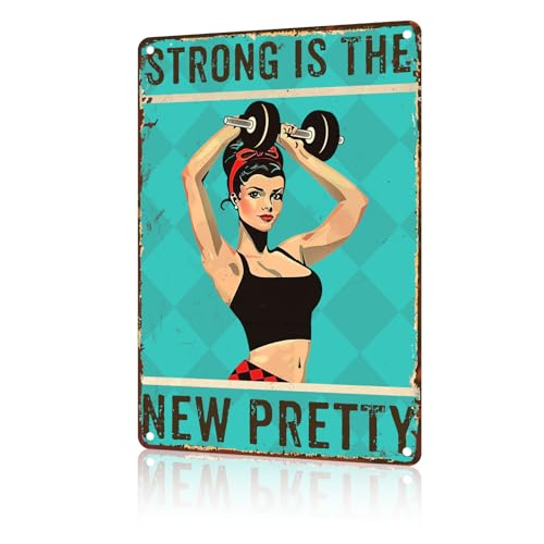 Vintage Metallschild Strong Is The New Pretty Funny Tin Sign Retro Ad Poster Painting Aluminum Sign Wall Art Decor Retro Vintage Home Bar Coffee Garage Farmhouse Decor Schild 14 x 20 cm Vintage Metallschild Strong Is The New Pretty Funny Tin Sign Retro Ad Poster Painting Aluminum Sign Wall Art Decor Retro Vintage Home Bar Coffee Garage Farmhouse Decor Schild 14 x 20 cm von Jaesxxco