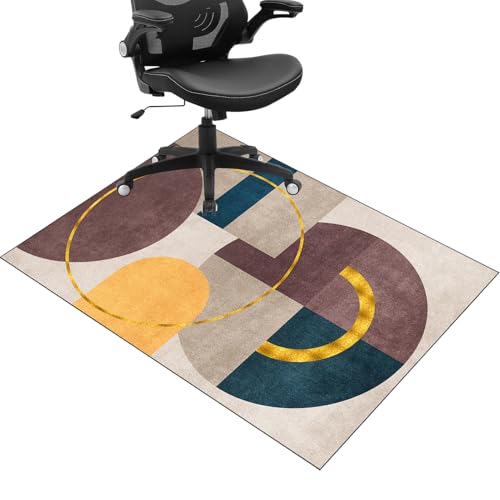 70 x 100 cm Bodenmatte unter Bürostuhl und Schreibtisch - Bürostuhl Matte - Bodenschutzmatte für Hartböden - Schreibtischstuhl Unterlage - Gaming Teppich Stuhlunterlage - Schreibtischunterlage von JaevKwzy