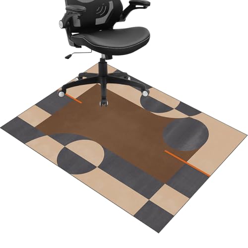 90 x 140 cm Bodenmatte unter Bürostuhl und Schreibtisch - Bürostuhl Matte - Bodenschutzmatte für Hartböden - Schreibtischstuhl Unterlage - Gaming Teppich Stuhlunterlage - Schreibtischunterlage von JaevKwzy