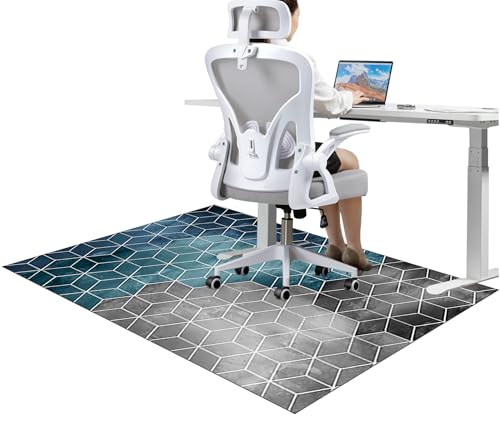 Bürostuhl Unterlage Bodenschutzmatte für Schreibtischstuhl Antirutsch Chairmat Stoffmatte für Stühle 100 x 140 cm Gaming Teppich Stuhlunterlage für Hartböden Bodenmatte schreibtischstuhl unterlage von JaevKwzy