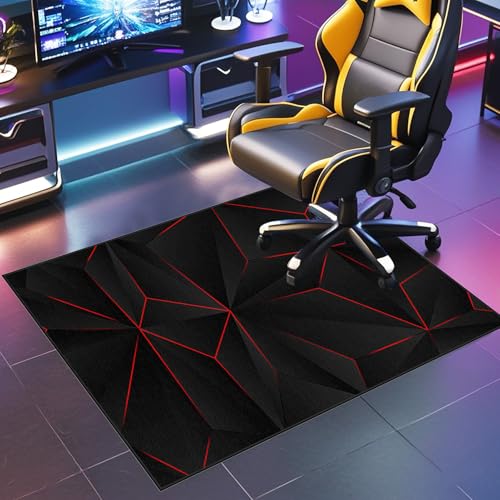 JaevKwzy Bodenschutzmatte Gaming Bürostuhl Unterlage-Kratzfest für Parkett und Hartböden Unterlage Schreibtischstuhl 70 x 90 cm Bürostuhl Unterlage für Stühle Anti-Silp Gaming Bürostuhl Stuhlmatten von JaevKwzy