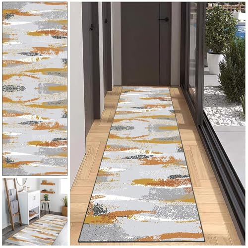 JaevKwzy Flur Teppich Läufer, Langer Küchenläufer 40 x 400 cm, rutschfest Eingangstürmatte, Waschbar Teppich Läufer für Waschküche Eingang Wohnzimmer, Flurläufer Bettvorleger Schlafzimmer JaevKwzy Flur Teppich Läufer, Langer Küchenläufer 40 x 400 cm, rutschfest Eingangstürmatte, Waschbar Teppich Läufer für Waschküche Eingang Wohnzimmer, Flurläufer Bettvorleger Schlafzimmer von JaevKwzy