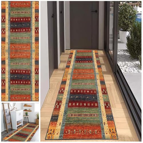 JaevKwzy Teppich Läufer, Waschbar Küchenteppich 80 x 500 cm, Läufer Teppich Flur rutschfest Modern Küchenläufer Teppichläufer Eingangsteppich Flurteppich Läufer Lang für Flur & Wohnraum JaevKwzy Teppich Läufer, Waschbar Küchenteppich 80 x 500 cm, Läufer Teppich Flur rutschfest Modern Küchenläufer Teppichläufer Eingangsteppich Flurteppich Läufer Lang für Flur & Wohnraum von JaevKwzy