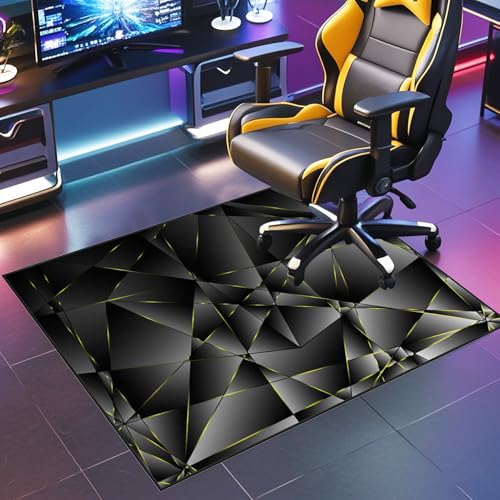 Schreibtischstuhl Unterlage Gaming Teppich Stuhlunterlage Bürostuhl Unterlage Bodenschutzmatte für Hartböden Bürostuhl Matte 80 x 120 cm Bodenmatte unter Bürostuhl und Schreibtisch Stuhlmatten von JaevKwzy