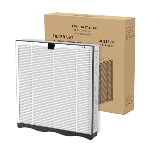 Jafända Ersatzfilter für JF239 Luftreiniger Allergiker, 3 in 1Hohe Effizienz, HEPA Aktivkohle Luftfilter Entfernt Staub, Allergene & Gerüche Kompatibel mit JF239 Modell (Filter) von Jafända