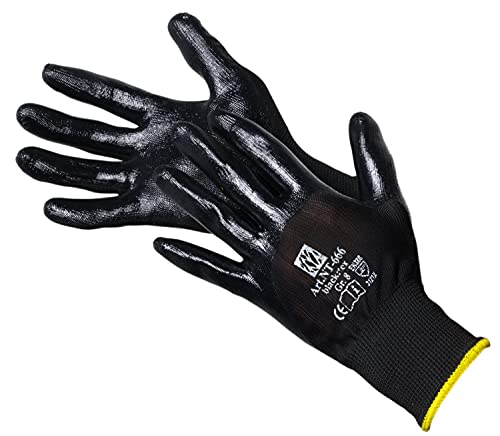 Polyester Feinstrickhandschuh Nitril-Beschichtung KAT II 12 Paar dünn schwarz Gr. 8 Polyester Feinstrickhandschuh Nitril-Beschichtung KAT II 12 Paar dünn schwarz Gr. 8 von Jah