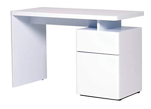 CU-LIBRE 120 Schreibtisch mit 1 Tür und 1 Schublade, 120 x 55 x 76 cm, Hochglanz Weiß CU-LIBRE 120 Schreibtisch mit 1 Tür und 1 Schublade, 120 x 55 x 76 cm, Hochglanz Weiß von Jahnke