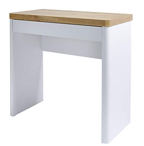 Jahnke CU-LIBRE 80 Kompaktschreibtisch mit 1 Schublade, 79 x 44 x 76 cm, Weiß/Kerneiche Jahnke CU-LIBRE 80 Kompaktschreibtisch mit 1 Schublade, 79 x 44 x 76 cm, Weiß/Kerneiche von Jahnke