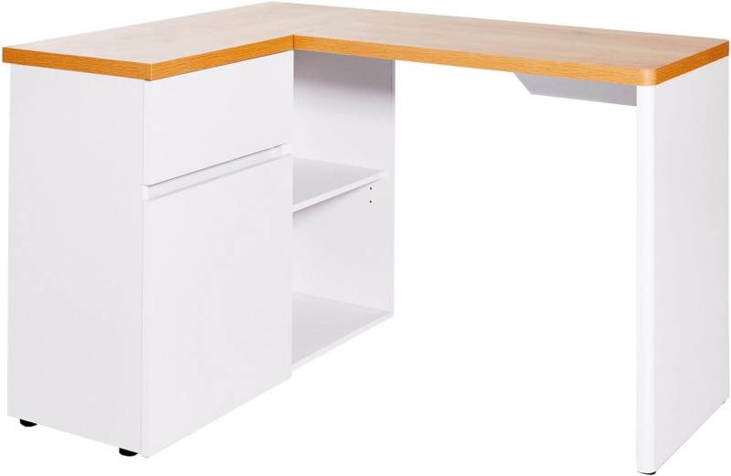 Jahnke Eckschreibtisch CU-LIBRE 125 E, wechselseitig montierbar von Jahnke