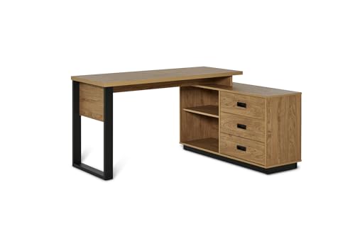 Jahnke Riva Eckschreibtisch C 150 E Montana Eiche/Schwarz von Jahnke