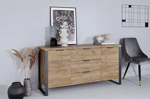 Jahnke Sideboard, Engineered Wood, Kerneiche, One Size von Jahnke