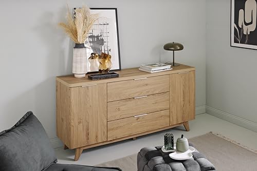 Jahnke Sideboard, Engineered Wood, Montana Eiche Nb, One Size von Jahnke