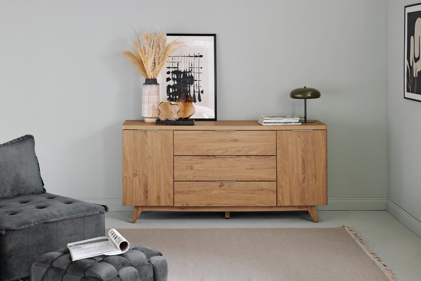 Jahnke Sideboard LIBRE SB 150 (1 St), Sideboard, Kommode, skandinavisch, Montana-Eiche, Breite 150 cm von Jahnke