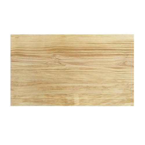 Jahof Tischplatte Rechteckig 120x70 cm, Ersatztischplatte 2,5 cm Dick, Massiv Holzplatte für Esstisch, Schreibtisch, Couchtisch (Natürlich) von Jahof
