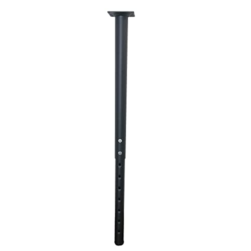 Jahof Tischbein Metall Höhenverstellbar 55-90 cm für Tischplatte, Möbelfüße Verstellbar für DIY Möbel, Schreibtisch, Esstisch, Couchtisch, Bürotisch, Ø42/38 mm, mit Schrauben, 1 Stück (Schwarz) von Jahof