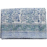 Hand Block Print Kantha Quilt Boho Baumwolle Tagesdecke von JaipurBlockKantha