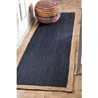 2 X 8, 10, Panierte Jute Teppich Läufer, Natürliche Für Wohnzimmer von JaipurCraftvilla