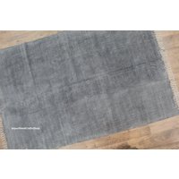 3x4M Handgemachter Indisch Grau Und Weiss Gestreifter Flachgewebe Teppich Für Schlafzimmer/ Wohnzimmer/Esszimmer Etc. in Den Größen 35x50cm von JaipurHandCraftsShop