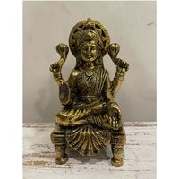 Messing Lakshmi Statue, Göttin Skulptur, Laxmi Idol, Diwali Puja Idole von JaipurTreasures