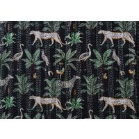 Königin Kantha Quilt Aus Reiner Baumwolle Schwarz Handgemachte Decke Werfen Bettwäsche Tagesdecke Bettabdeckung Königin Kantha Quilt Aus Reiner Baumwolle Schwarz Handgemachte Decke Werfen Bettwäsche Tagesdecke Bettabdeckung von Jaipurquilt
