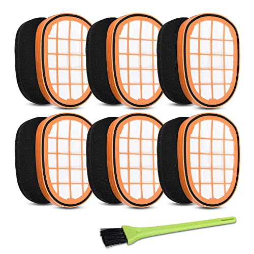 Jajadeal 6 Stück Filter für Philips SpeedPro Max Aqua Plus Staubsauger, Ersatzteile FC5005/01 Filter Zubehör für Philips FC6826 FC6823 FC6904 XC7042 XC8045 XC8147 XC8347 SpeedPro Max Aqua Plus von Jajadeal