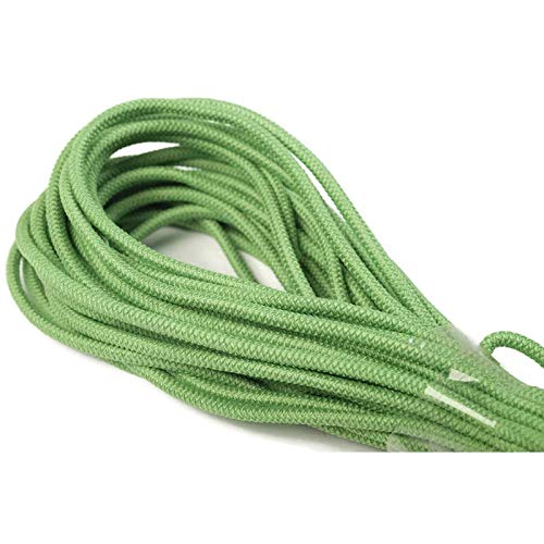 Jajasio 10 m Gummikordel 3mm, Elastische Kordel Auswahl aus 37 Farben Gummischnur Elastische Kordel/Farbe: 25 - erbsengrün von Jajasio