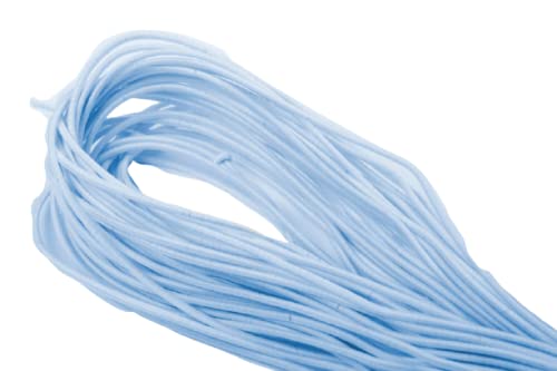 Jajasio Elastische Kordeln/Hutgummi 1,5 mm dick in 19 Farben 13 / hellblau 100 m Jajasio Elastische Kordeln/Hutgummi 1,5 mm dick in 19 Farben 13 / hellblau 100 m von Jajasio