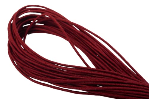 Elastische Kordeln/Hutgummi 1mm dick in 19 Farben 09 / dunkelrot 10 m Elastische Kordeln/Hutgummi 1mm dick in 19 Farben 09 / dunkelrot 10 m von Jajasio