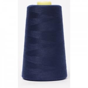 Jajasio Overlockgarn 50/2 in 200 Farben 5000 Yards (4570 Meter) - Blau/Marine - 801 Nähgarn für Overlock-Nähmaschinen von Jajasio