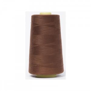 Jajasio Overlockgarn 50/2 in 200 Farben 5000 Yards (4570 Meter) - Braun - 891 Nähgarn für Overlock-Nähmaschinen von Jajasio