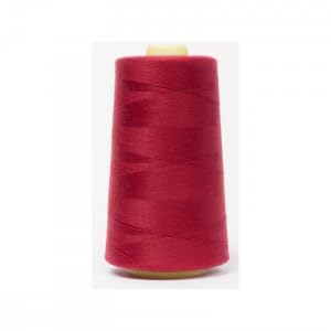 Jajasio Overlockgarn 50/2 in 200 Farben 5000 Yards (4570 Meter) - Rot - 574 Nähgarn für Overlock-Nähmaschinen von Jajasio