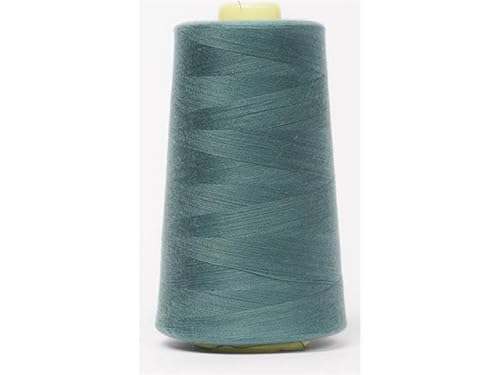 Jajasio Overlockgarn 50/2 in 200 Farben 5000 Yards (4570 Meter) - Türkis/Marine -619 Nähgarn für Overlock-Nähmaschinen von Jajasio