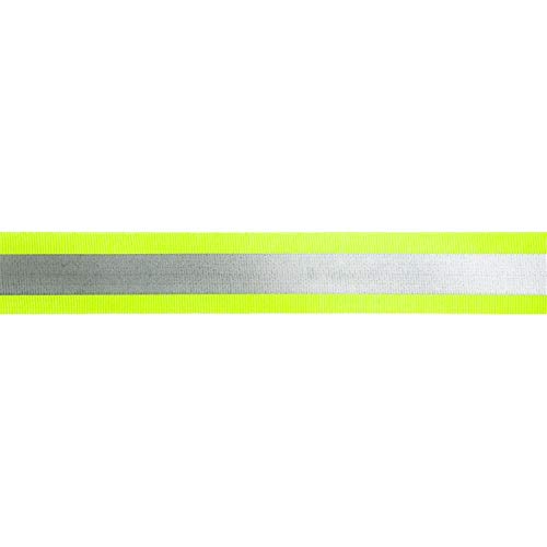 Jajasio Reflektorband Elastisch 50m Gelb 50mm breit, Gummiband Reflektierend, Gummiband Reflektierend von Jajasio