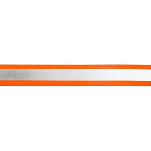Jajasio Reflektorband Elastisch 5m Orange 20mm breit, Gummiband Reflektierend, Gummiband Reflektierend von Jajasio
