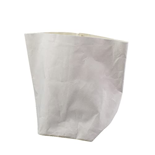 Jalach Dekorativer Papierkorb Übertopf Korb Aufbewahrungskorb aus waschbarem Papier Kraftpapier Deko-Box für Küche, Garten, Pflanzen, Arbeitszimmer, Büro (20*20*35cm, Weiß) von Jalach