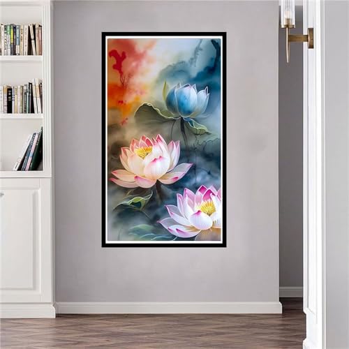 Diamond Painting Enwachsene Groß XXL 30x55cm Full Diamant Painting Bilder Lotusblume Diamond Art DlY 5D Diamant Malerei Kinder Kreuzstich Stickerei Kunst Set Home Wand Dekor Gift G-292 Diamond Painting Enwachsene Groß XXL 30x55cm Full Diamant Painting Bilder Lotusblume Diamond Art DlY 5D Diamant Malerei Kinder Kreuzstich Stickerei Kunst Set Home Wand Dekor Gift G-292 von Jalican