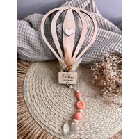 Heißluftballon Holzdeko | Wanddeko Follow Your Dreams Kinderzimmer Deko Ballon Boho Geschenkidee von JalieHandmade