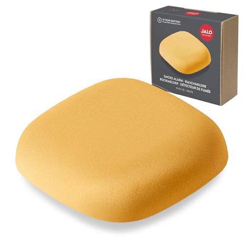 Jalo Rauchmelder Kupu 10 für zu Hause, Feuermelder mit 10 Jahre Batterie, optischer Rauchwarnmelder, Skandinavisches Design - Braun von Jalo