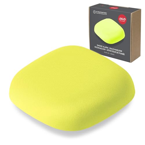 Jalo Rauchmelder Kupu 10 für zu Hause, Feuermelder mit 10 Jahre Batterie, optischer Rauchwarnmelder, Skandinavisches Design - Gelb von Jalo