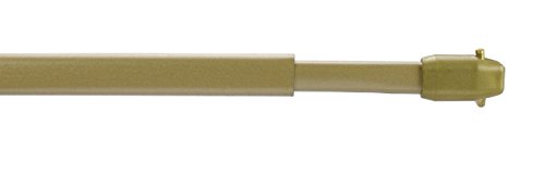 2 Stück Vitragestange Scheibengardinen Stange Farbe gold matt - 30-180 cm ausziehbar (30-50 cm) von JalousieCrew