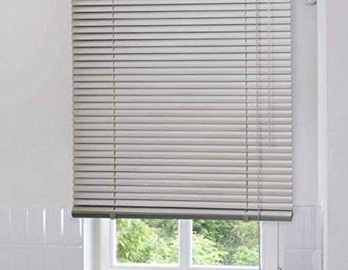 Alu Jalousie Silber - Breite 40 bis 220 cm - Höhe 140/170 / 240 cm - Tür Fenster Rollo Jalousette Aluminium Fensterjalousie Lamellen Metall (100 x 240 cm) von JalousieCrew