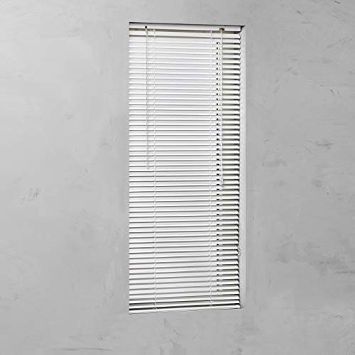 Alu Jalousie Weiss - Breite 40 bis 220 cm - Höhe 130/175 / 250 cm - Tür Fenster Rollo Jalousette Aluminium Fensterjalousie Lamellen Metall (100 x 175 cm) von JalousieCrew