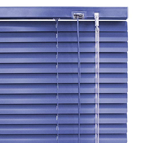 Alu Jalousie dunkel blau Marine - Breite 40 bis 220 cm - Höhe 170/240 cm - Tür Fenster Rollo Jalousette Aluminium Fensterjalousie Lamellen Metall (130 x 170 cm) von JalousieCrew
