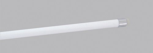 JalousieCrew 1 Stck. Klemmstange Pinn Soft Farbe weiß, Nickel - Länge 40 bis 125 cm - Scheibenstange ohne zu Bohren (65-80 cm, Weiß) von JalousieCrew