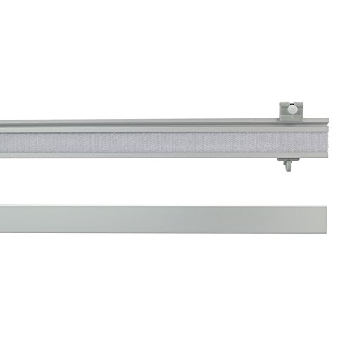 JalousieCrew 1 Stück Paneelwagen für Flächenvorhang Farbe Silber grau - Länge 60-80 cm - für Gardinen Schienen mit 6 mm Laufkanal (60 cm) von JalousieCrew