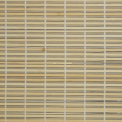 JalousieCrew Holzrollo Breite 90 cm Länge 220 cm Farbe Natur oder braun Seitenzug Fenster Tür Rollos (Natur) von JalousieCrew