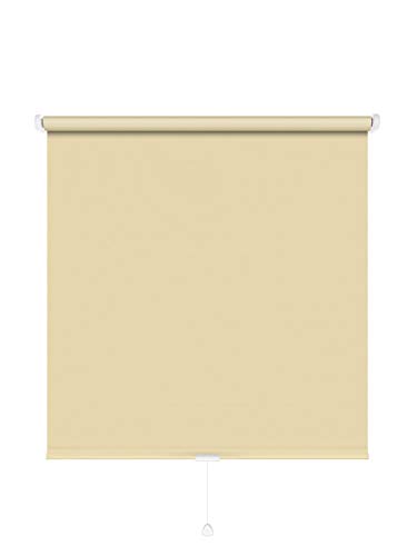 JalousieCrew Mittelzugrollo Schnapprollo Springrollo Creme Beige - Breite 62 bis 222cm - Länge 130 und 230cm - Blickschutz (102 x 230 cm) von JalousieCrew