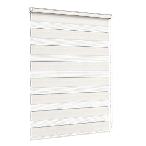 Jalousiescout Doppelrollo Klemmfix ohne Bohren & mit Bohren, 50X110cm Beige-Marmoriert Rollo Fensterrollo lichtdurchlässig & verdunkelnd,Sonnenschutzrollo Zebrarollo für Fenster & Türen Jalousiescout Doppelrollo Klemmfix ohne Bohren & mit Bohren, 50X110cm Beige-Marmoriert Rollo Fensterrollo lichtdurchlässig & verdunkelnd,Sonnenschutzrollo Zebrarollo für Fenster & Türen von Jalousiescout